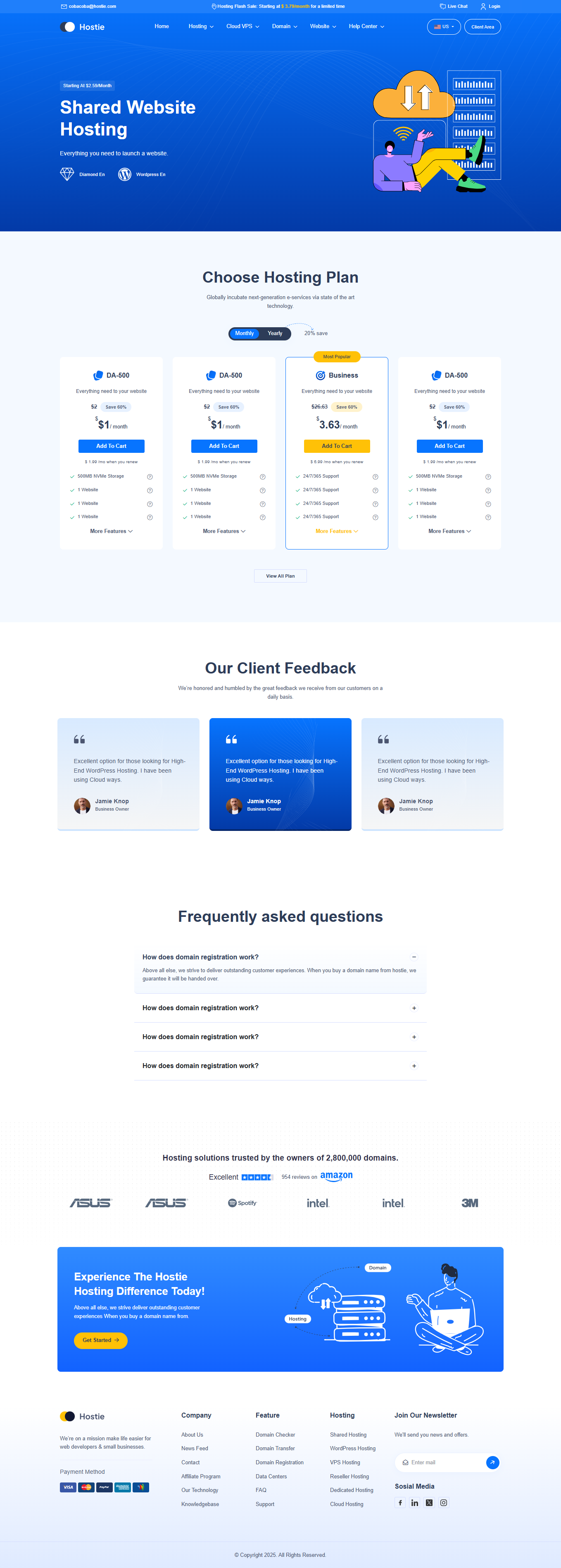 Hosting Sales CMS Website screenshot 4
